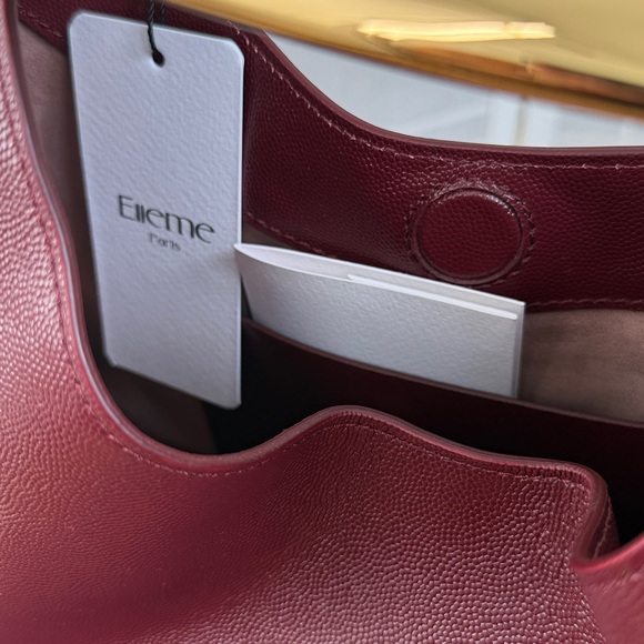 Elleme Boomerang Caviar Leather Burgundy brand new - Picture 3 of 4